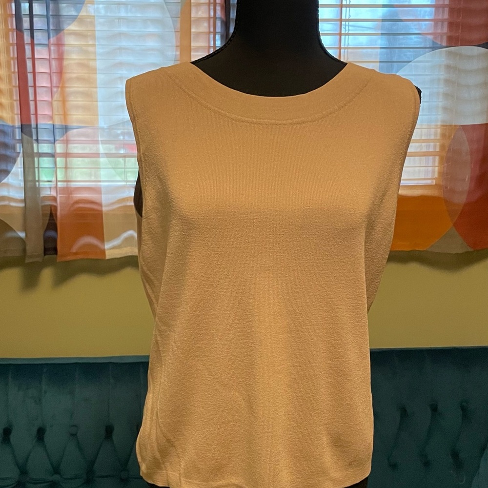 Dressbarn Classic Beige Tank Top